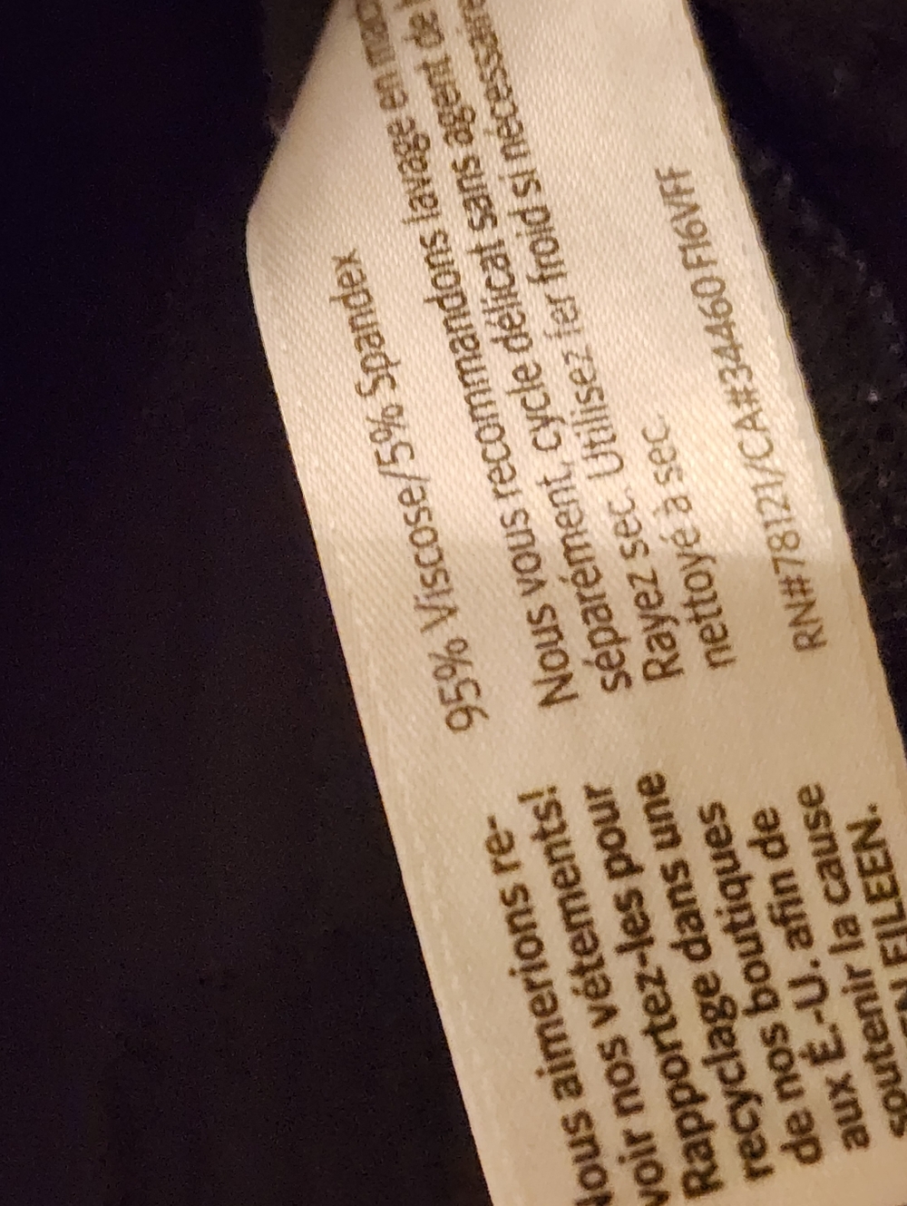 EILEEN FISHER  Sleeveless Tank Top In Black Size Large - Picture 11 of 11